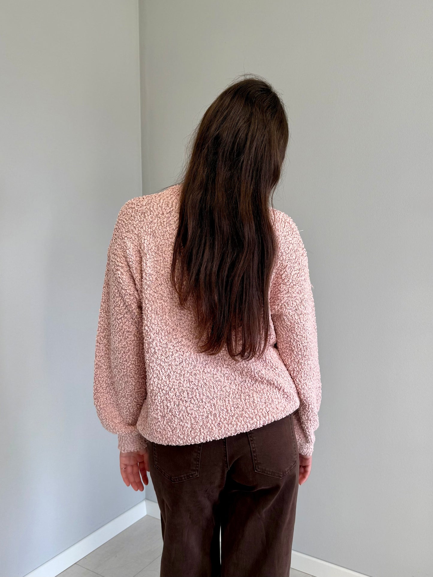 Maglione Bouclè Rosa