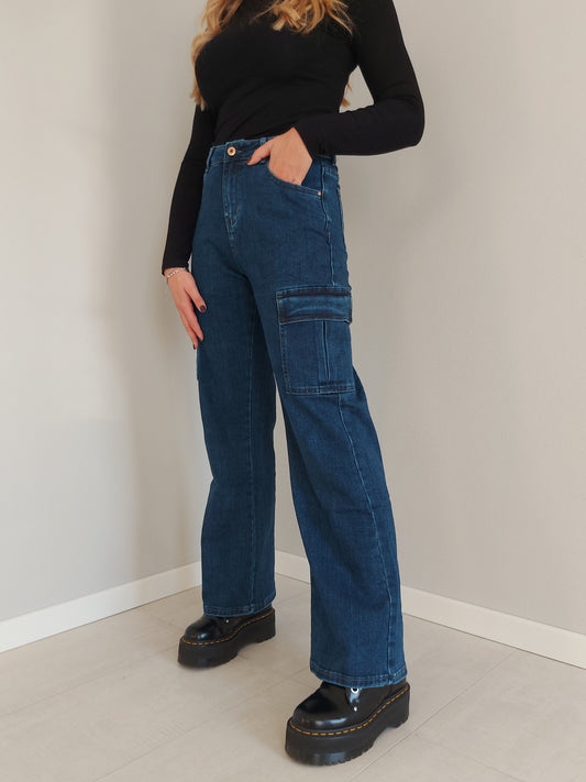 Jeans Cargo Palazzo