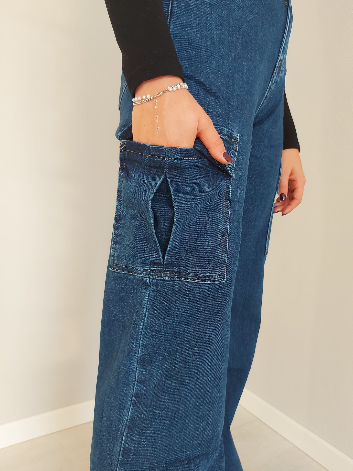 Jeans Cargo Palazzo