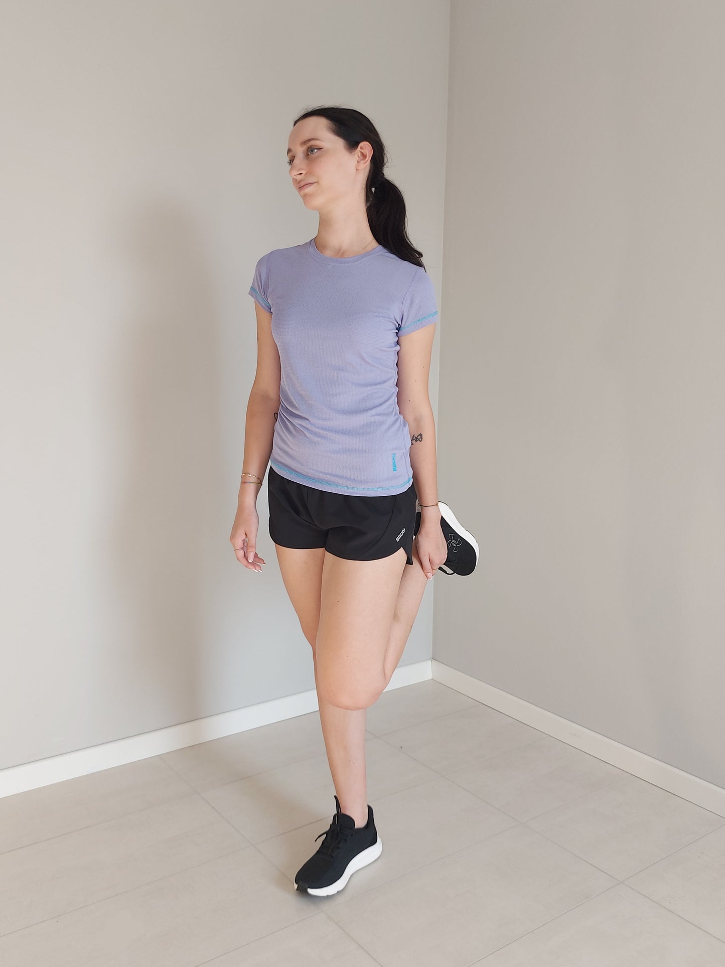 T-shirt Sportiva Fitness e Running Brugi Lilla