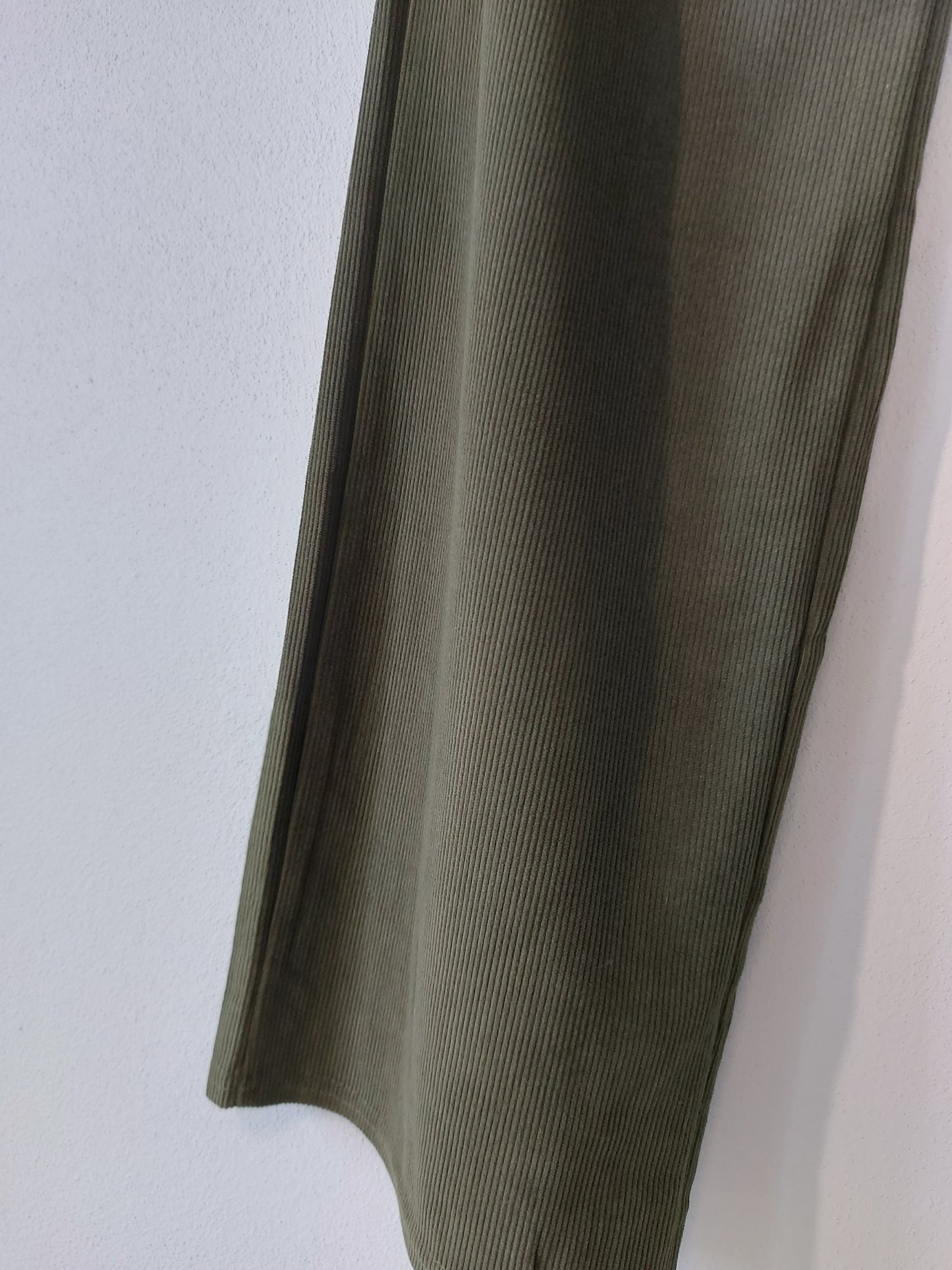 Pantalone a Coste e Vita Alta Verde Militare