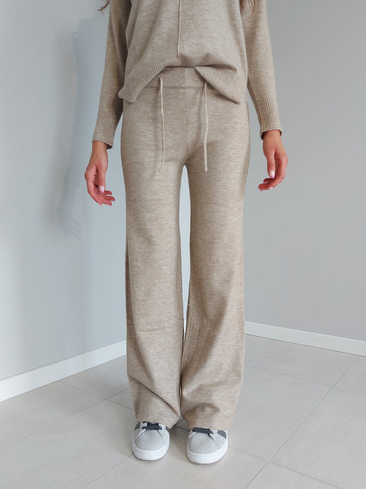 Pantaloni in Maglia Beige Brugi CT5K