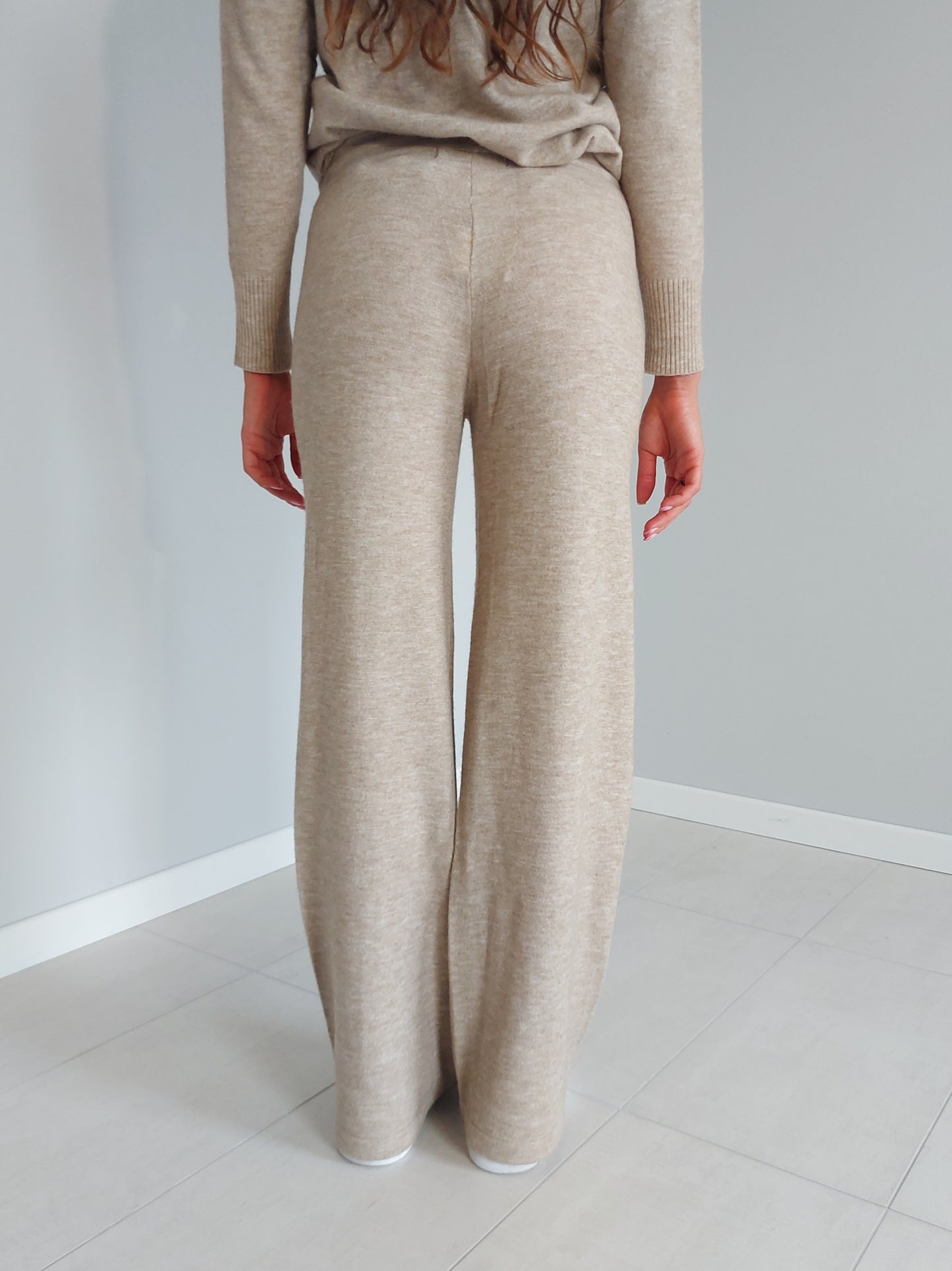 Pantaloni in Maglia Beige Brugi CT5K