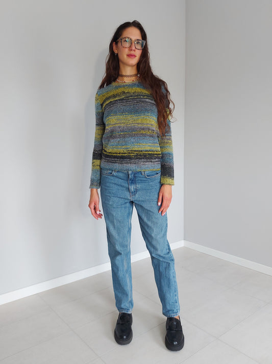 Maglione Caldo Girocollo Lime