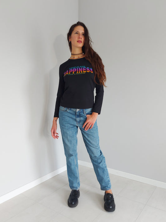T-shirt Maniche Lunghe Happiness