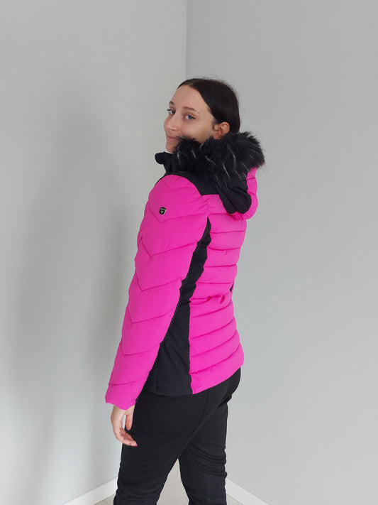 Giubbotto da Neve Fucsia con Pelo Brugi AE2T