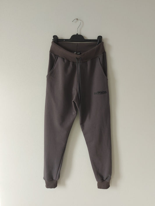 Jogger Grigio con Polso Happiness