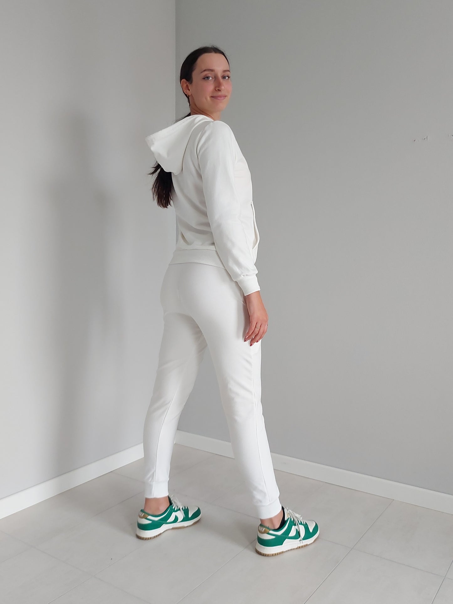 Pantaloni Joggers Bianchi Heppiness