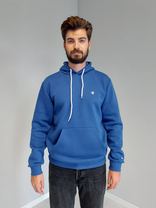 Felpa con Cappuccio Blu Royal Champion BASE