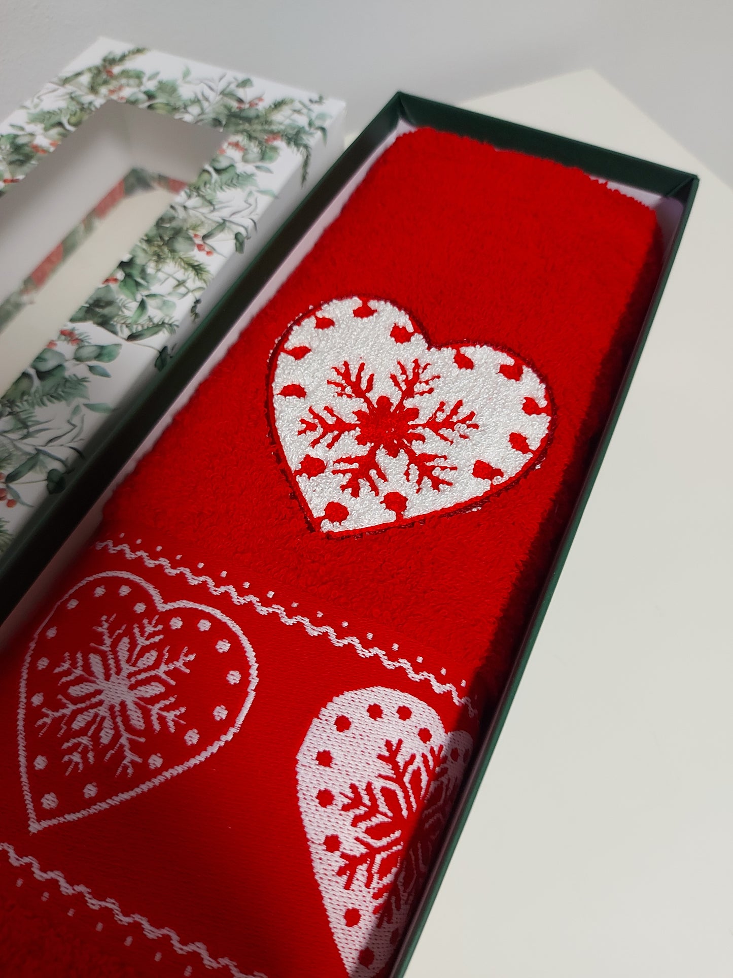 Set di Due Asciugamani Natalizi Vingi Cuore