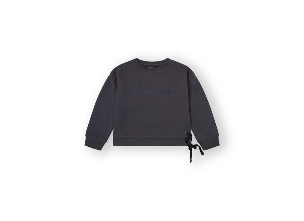 Felpa Girocollo Nero da Bimba Canda House REBEL 25487111