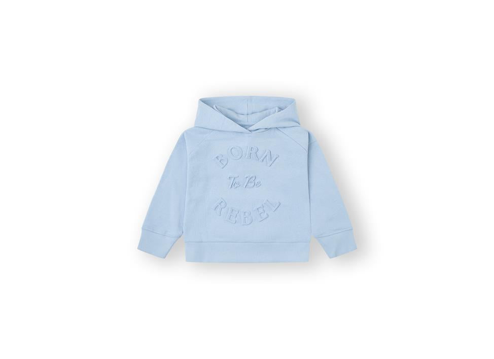 Felpa con Cappuccio Azzurra da Bimba Canda House BORN 25487151