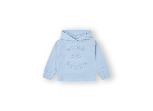 Felpa con Cappuccio Azzurra da Bimba Canda House BORN 25487151