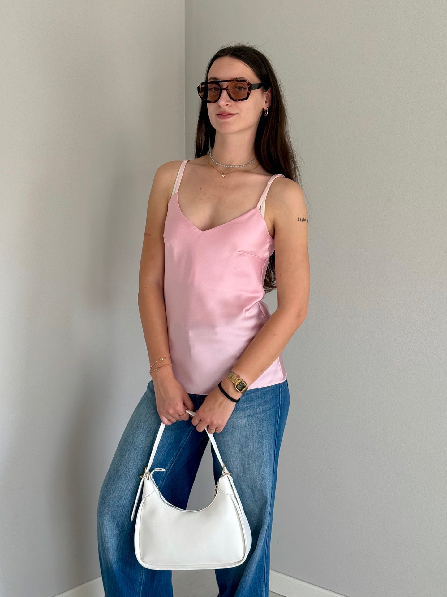 Borsa a Spalla Bianca