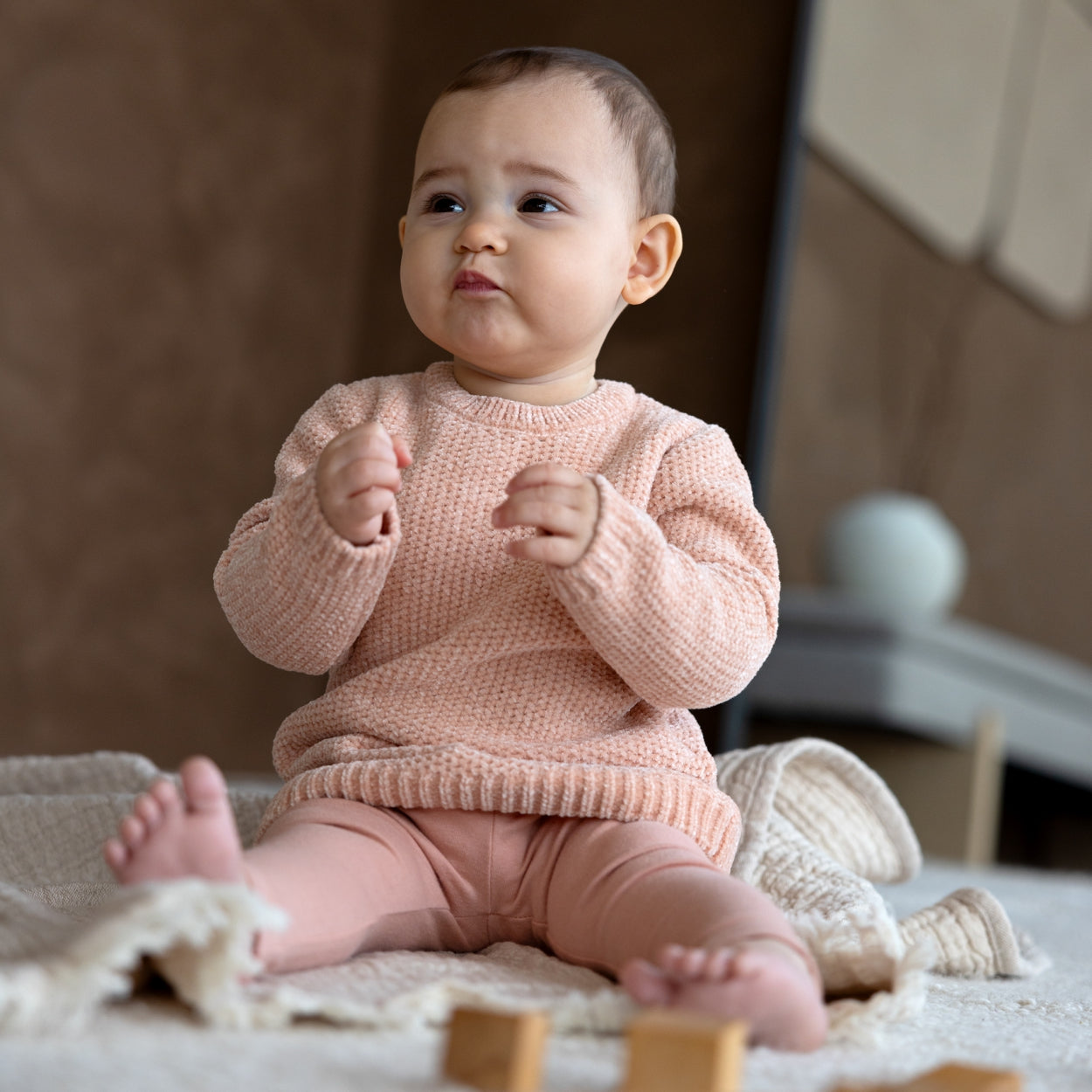 Maglione Lungo Rosa in Ciniglia Dirkje Q52435-35