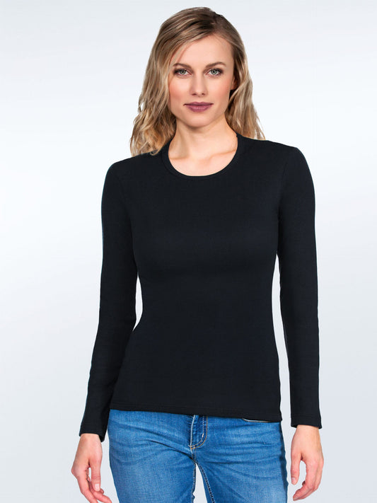 Maglia Maniche Lunghe a Girocollo Basic Cotton 654