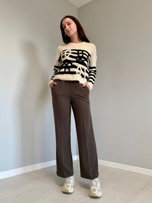 Pantaloni in Maglia con Lamè