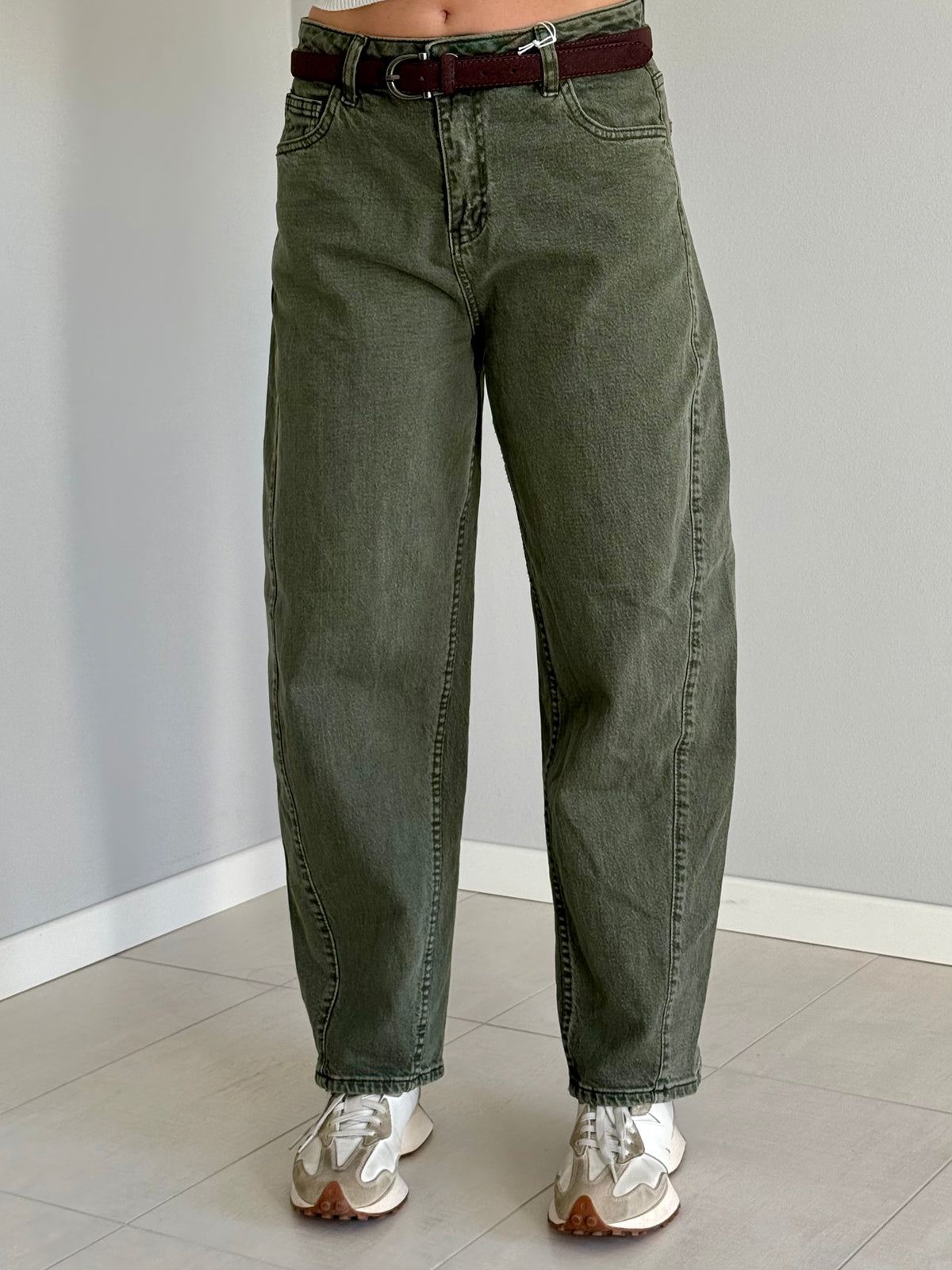 Balloon Jeans Verde da Donna