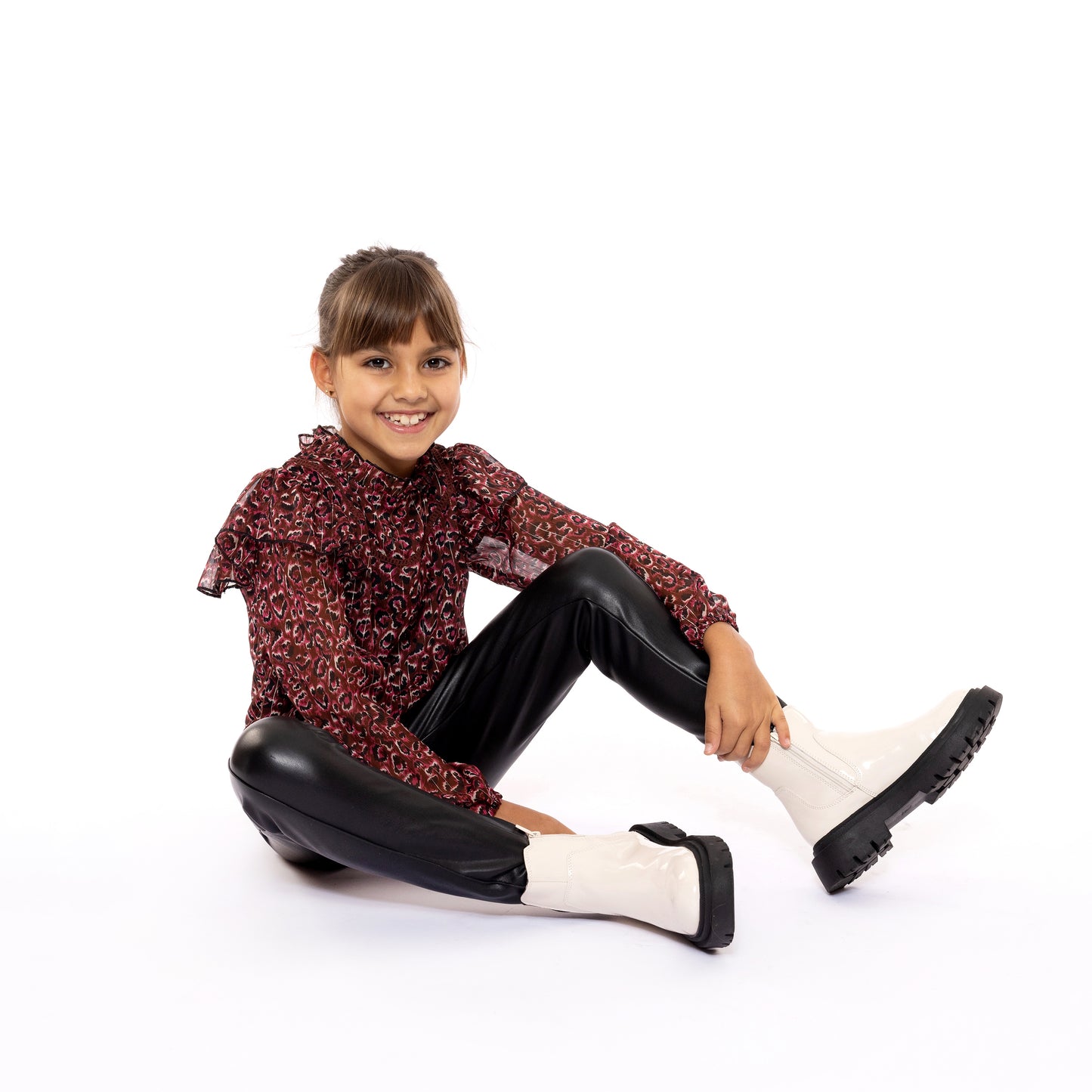 Leggings Similpelle Neri da Bimba No Way Monday Q52069-1