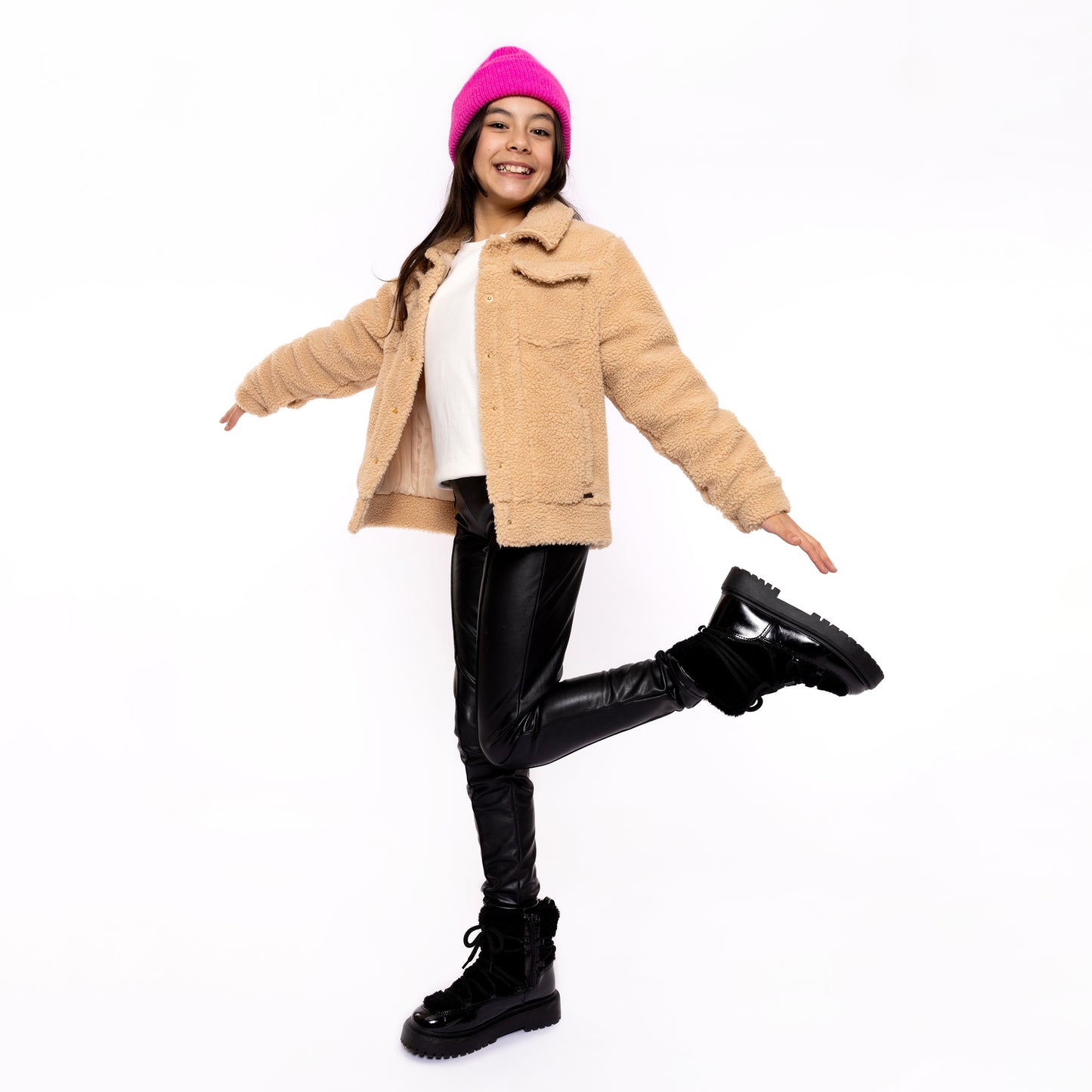 Leggings Similpelle Neri da Bimba No Way Monday Q52069-1