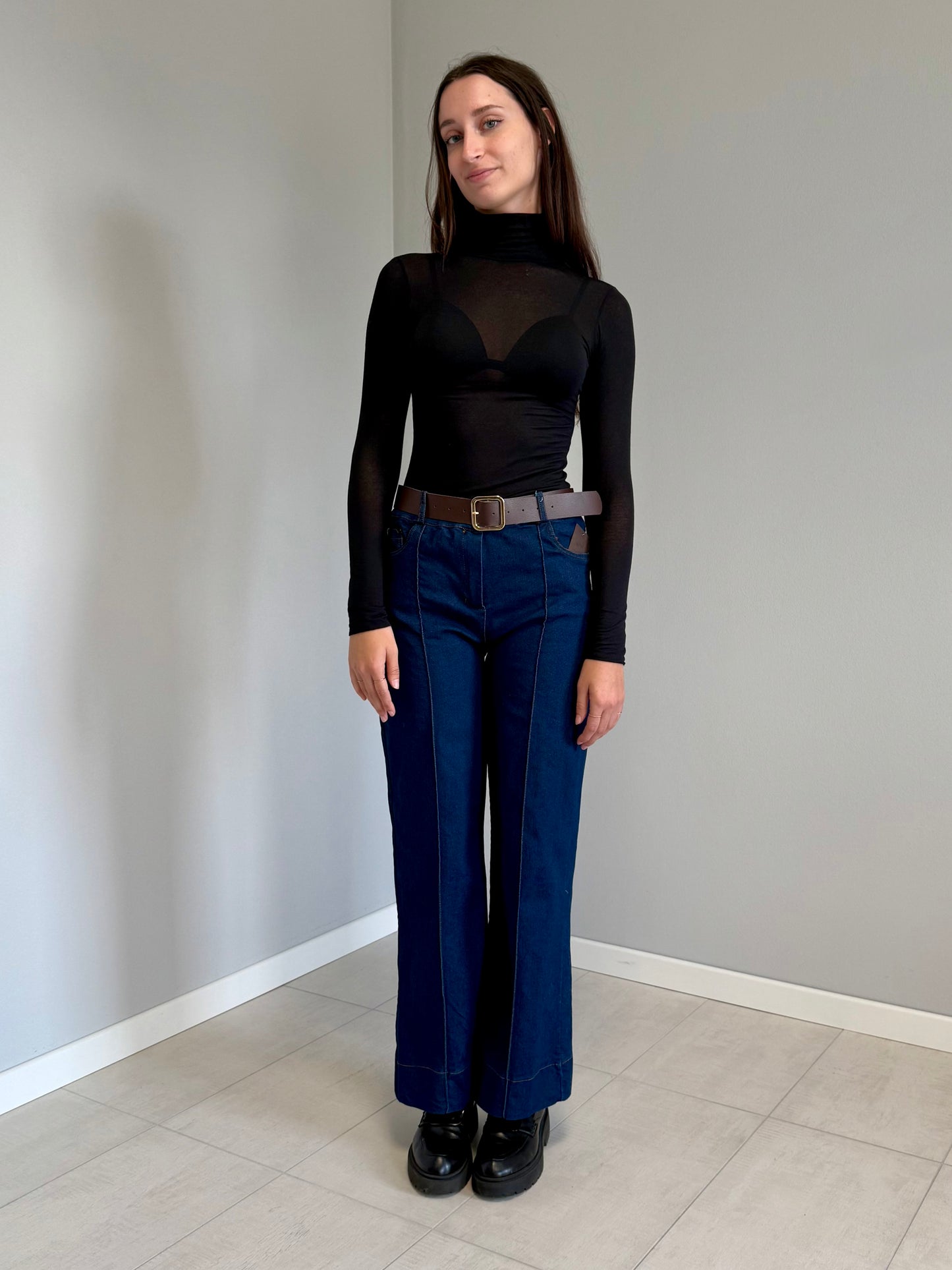 Dolcevita con Manica Lunga in Cashmere Jadea 4066