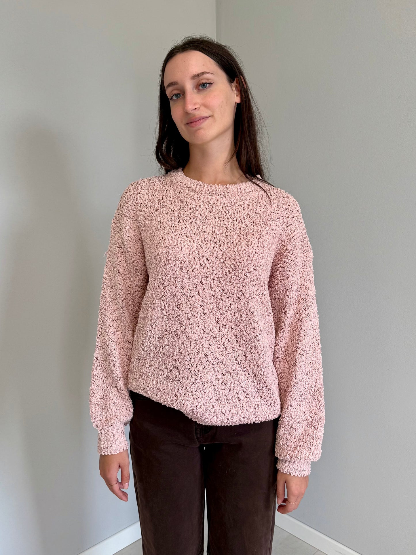 Maglione Bouclè Rosa
