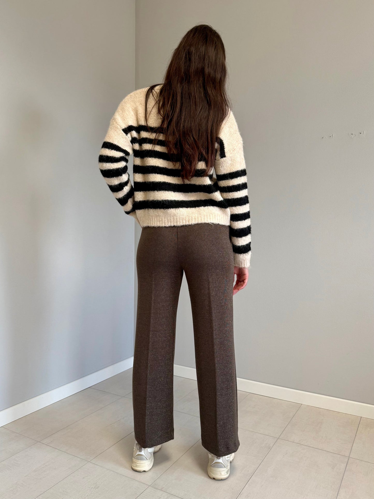 Pantaloni in Maglia con Lamè