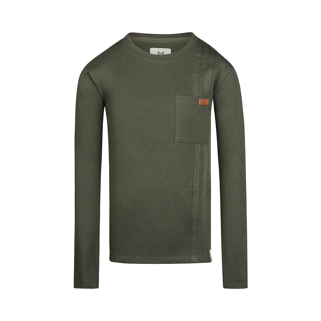 Maglietta in cotone Manica Lunga Verde Oliva Koko Noko Q52804-37