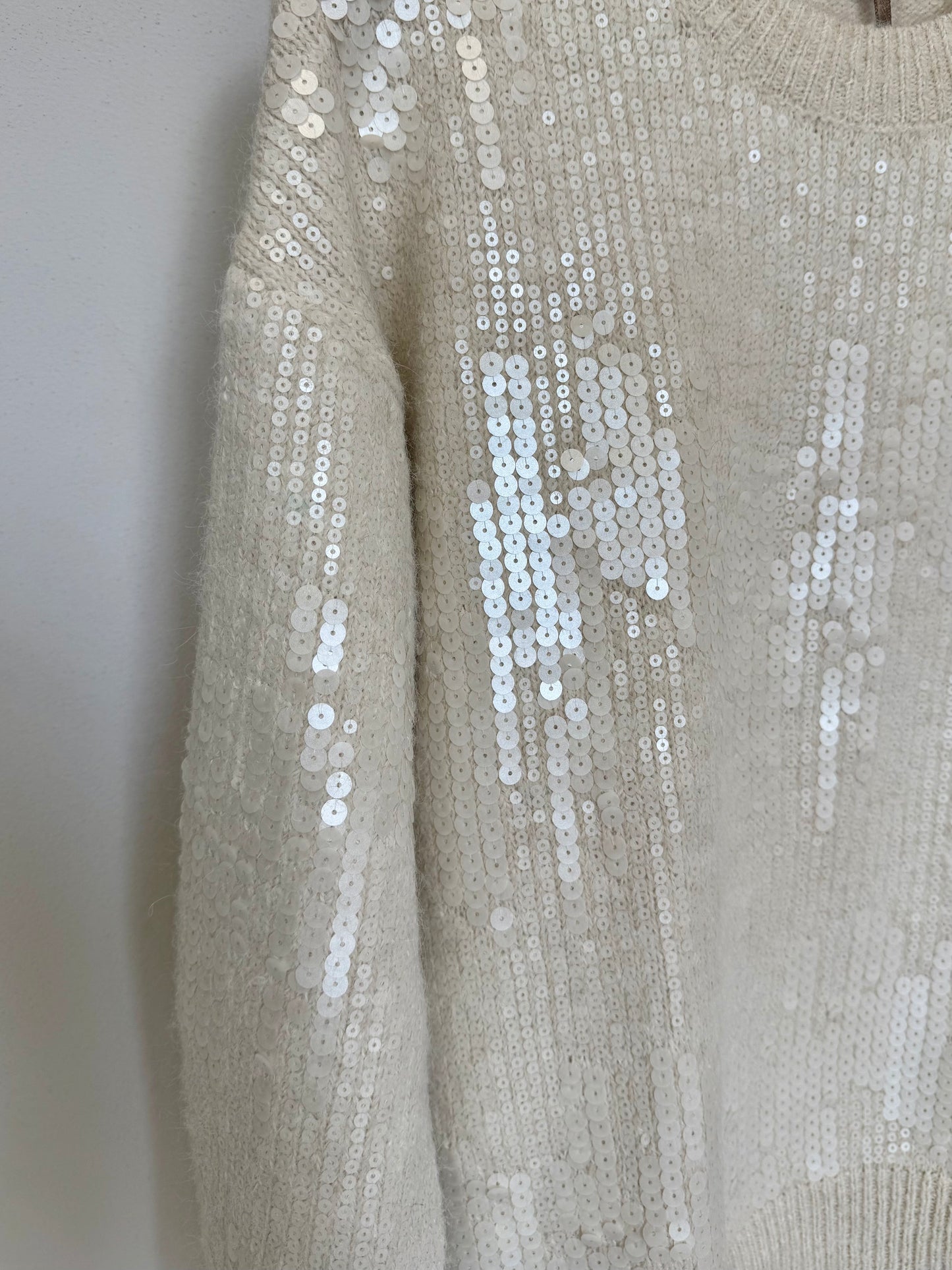 Maglione Panna con Paillettes