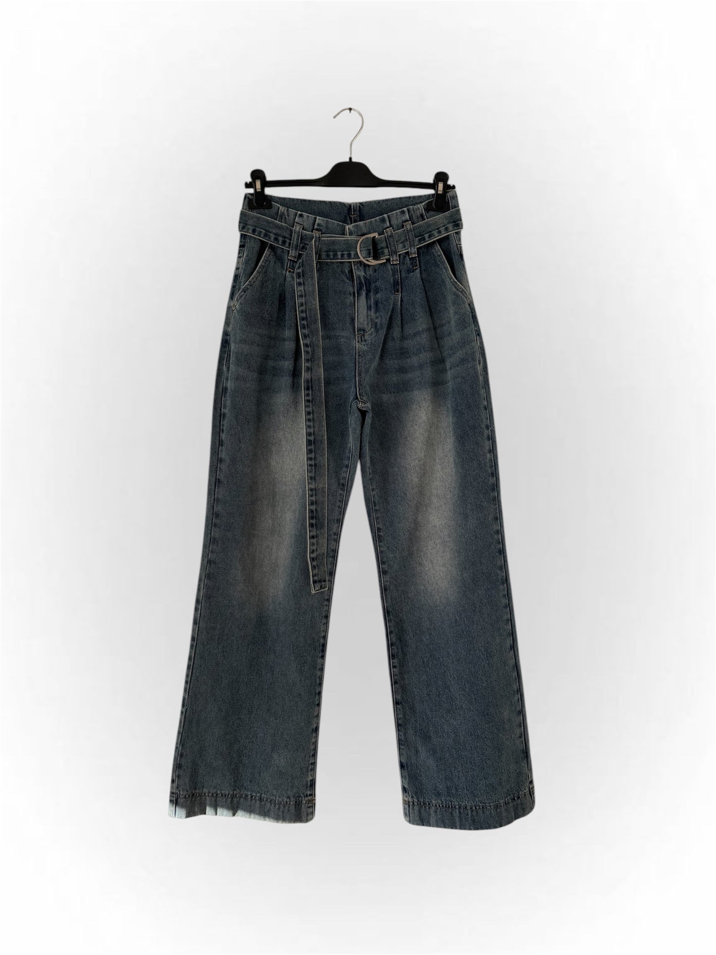 Jeans Palazzo con cintura