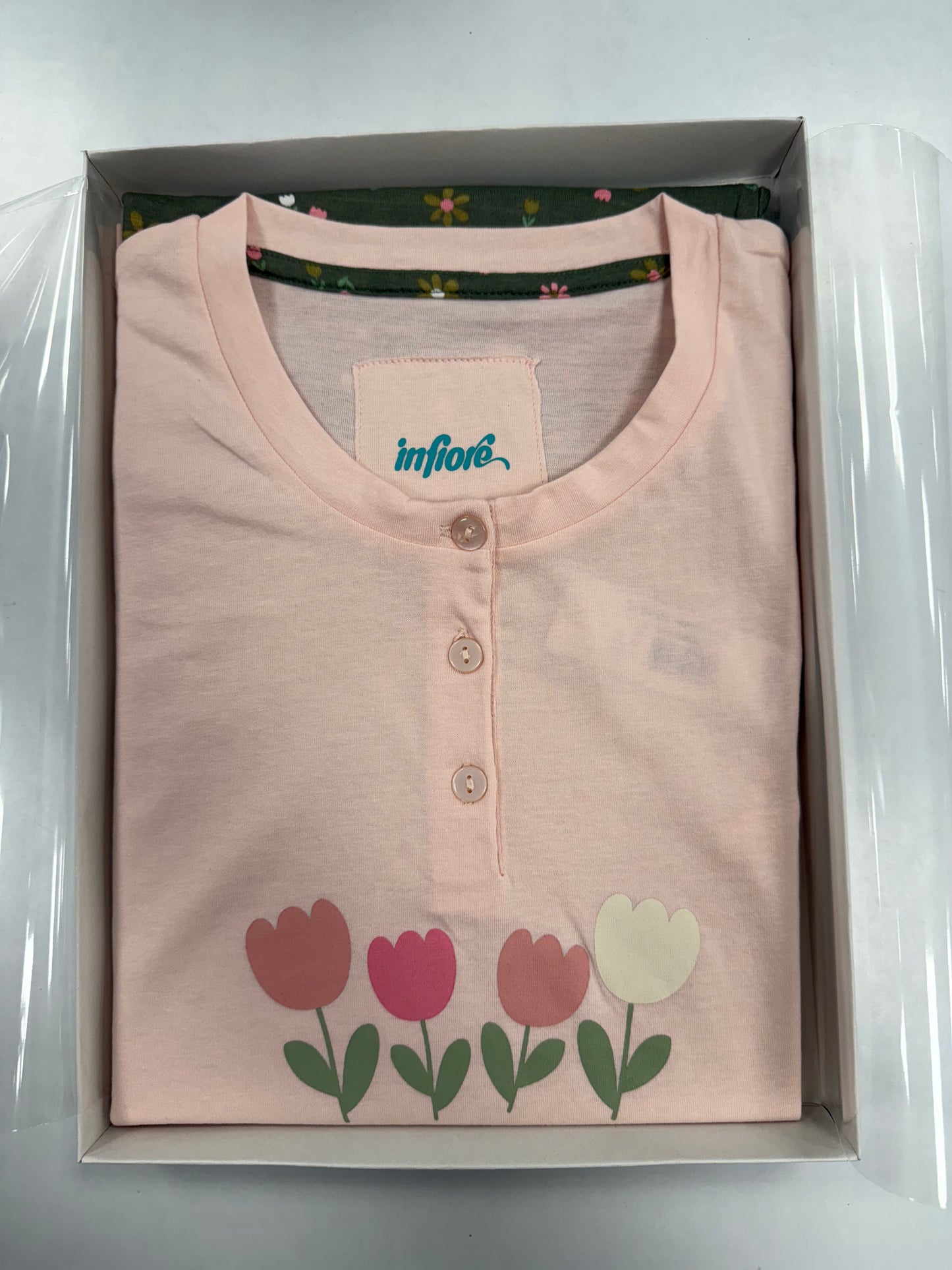 Pigiama Estivo da Donna in Cotone Infiore Tulips