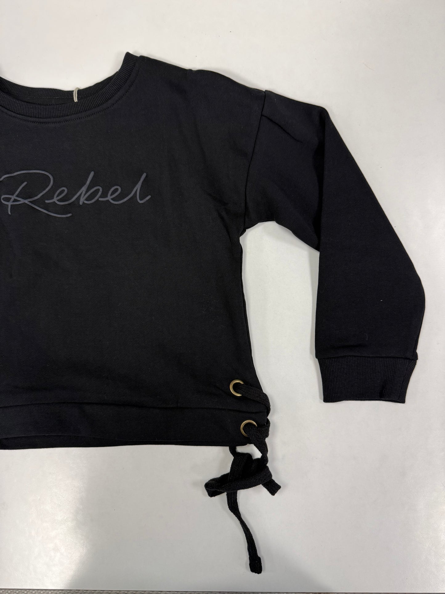 Felpa Girocollo Nero da Bimba Canda House REBEL 25487111