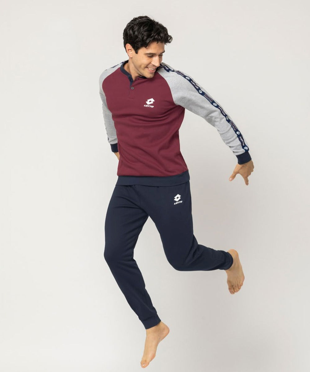 Lotto Pigiama Lungo Cotone Uomo Pigiama Caldo Cotone