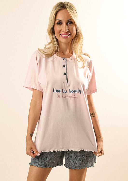 Pigiama Estivo da Donna in Cotone Gary Z55066