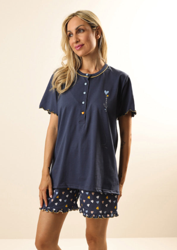 Pigiama Corto da Donna Gary Z55085
