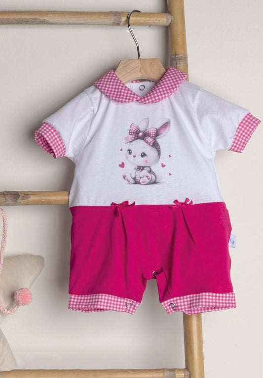 Pagliaccetto Neonato in Jersey Fucsia Gary Z70002