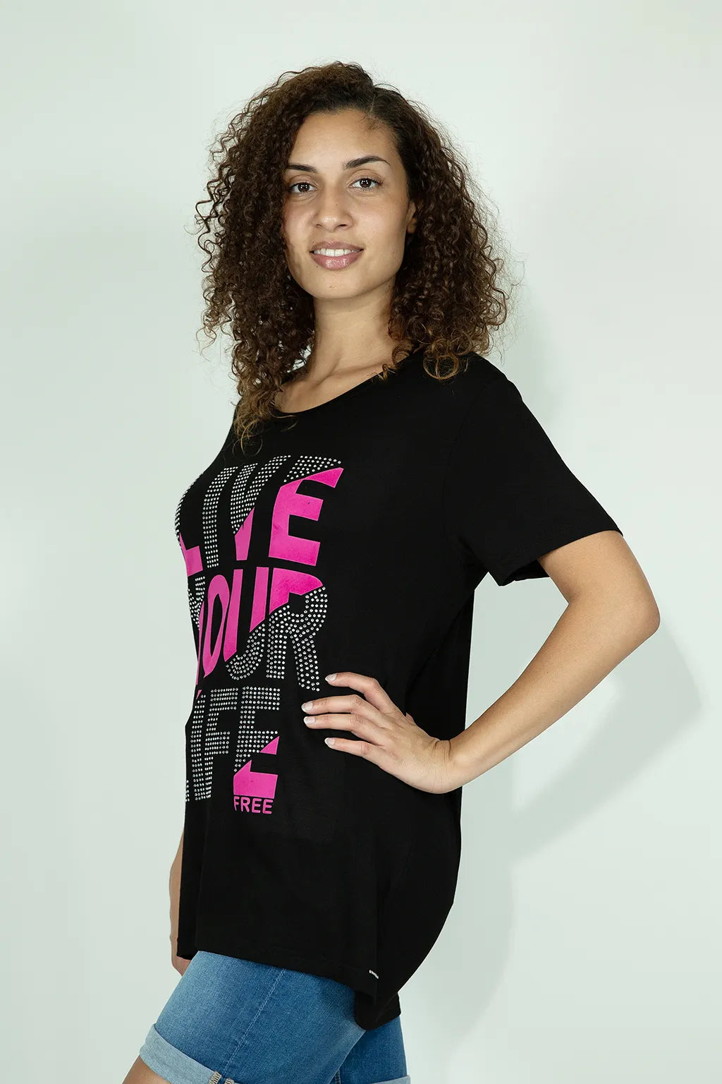 T-shirt con Stampa da Donna Brugi CE5L