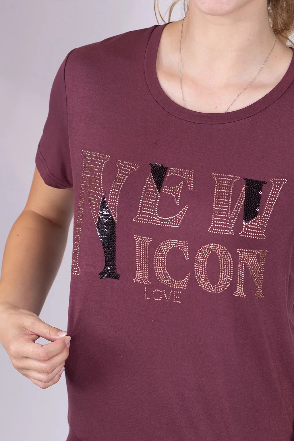 T-shirt in Viscosa da Donna Brugi CE5N