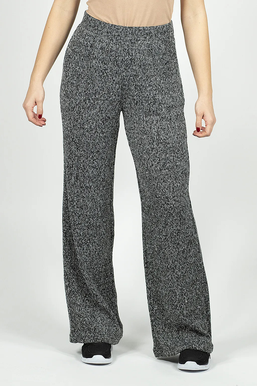 Pantaloni Palazzo Grigio Mélange Brugi CM5Q
