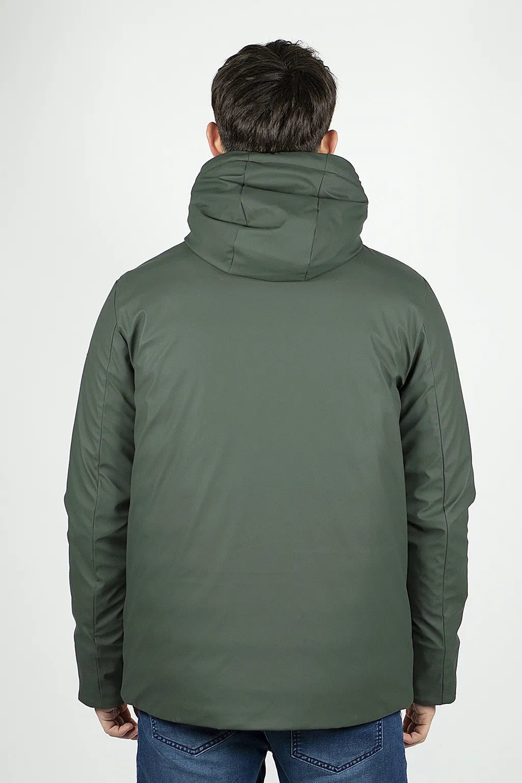 Giacca con Cappuccio Verde Oliva da Uomo Brugi CQ1I
