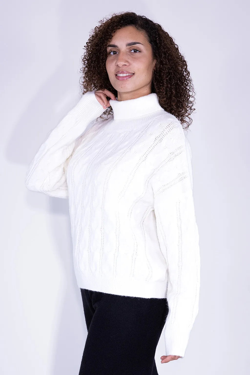 Maglione da Donna con Trecce Brugi CU5L