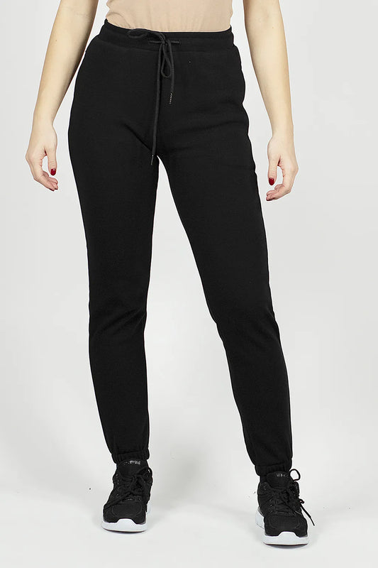 Pantaloni Joggers Neri con Polso Brugi CZ5B