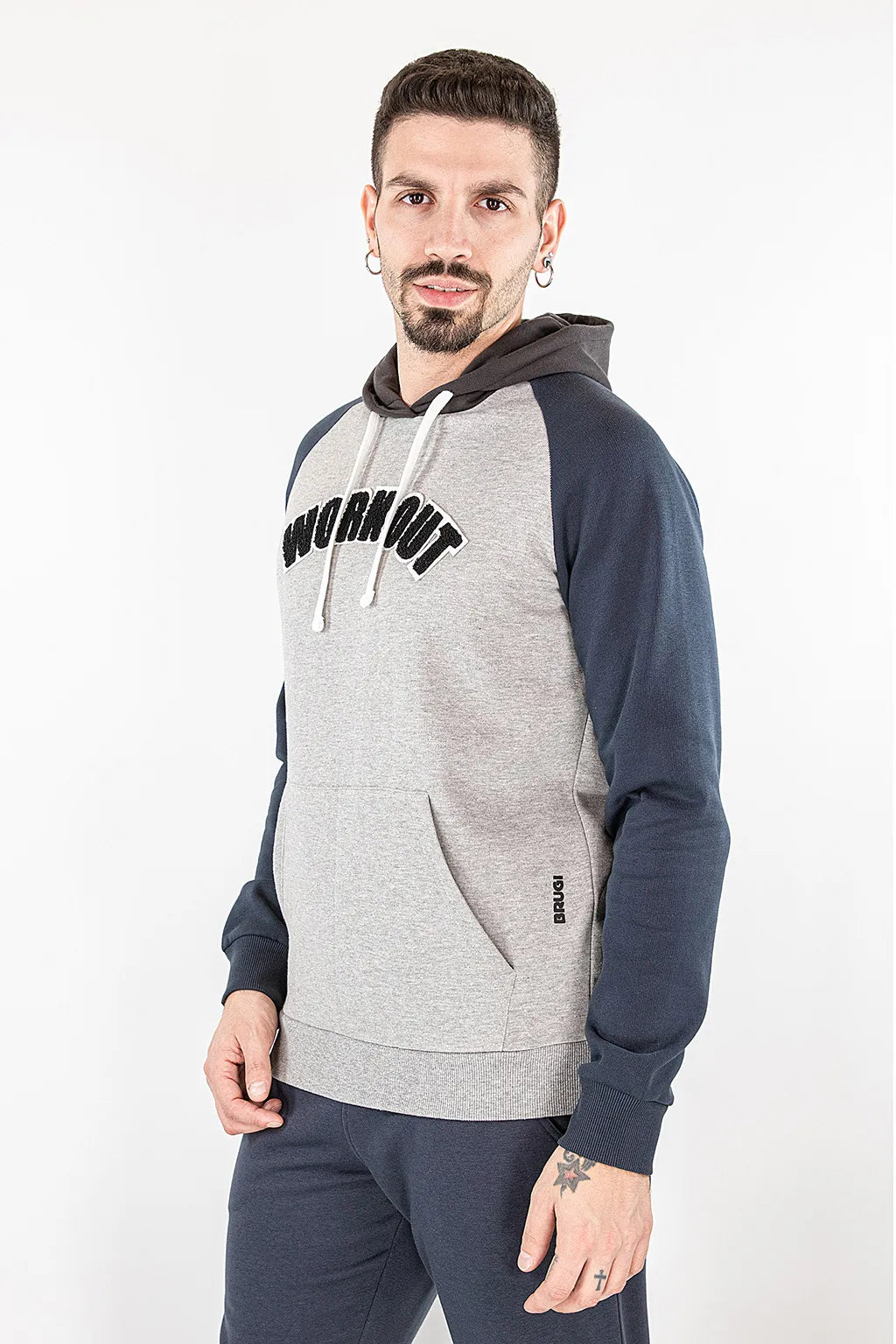 Felpa con Cappuccio Brugi F94R