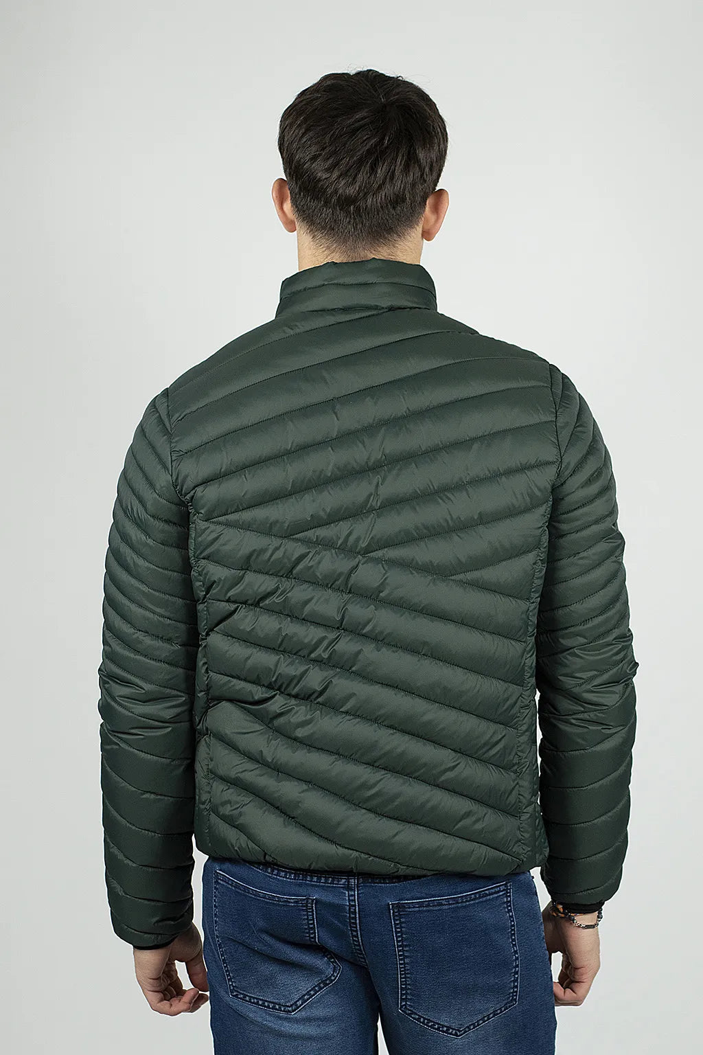 Giubbotto Invernale Outdoor Senza Cappuccio Verde Brugi NA4D