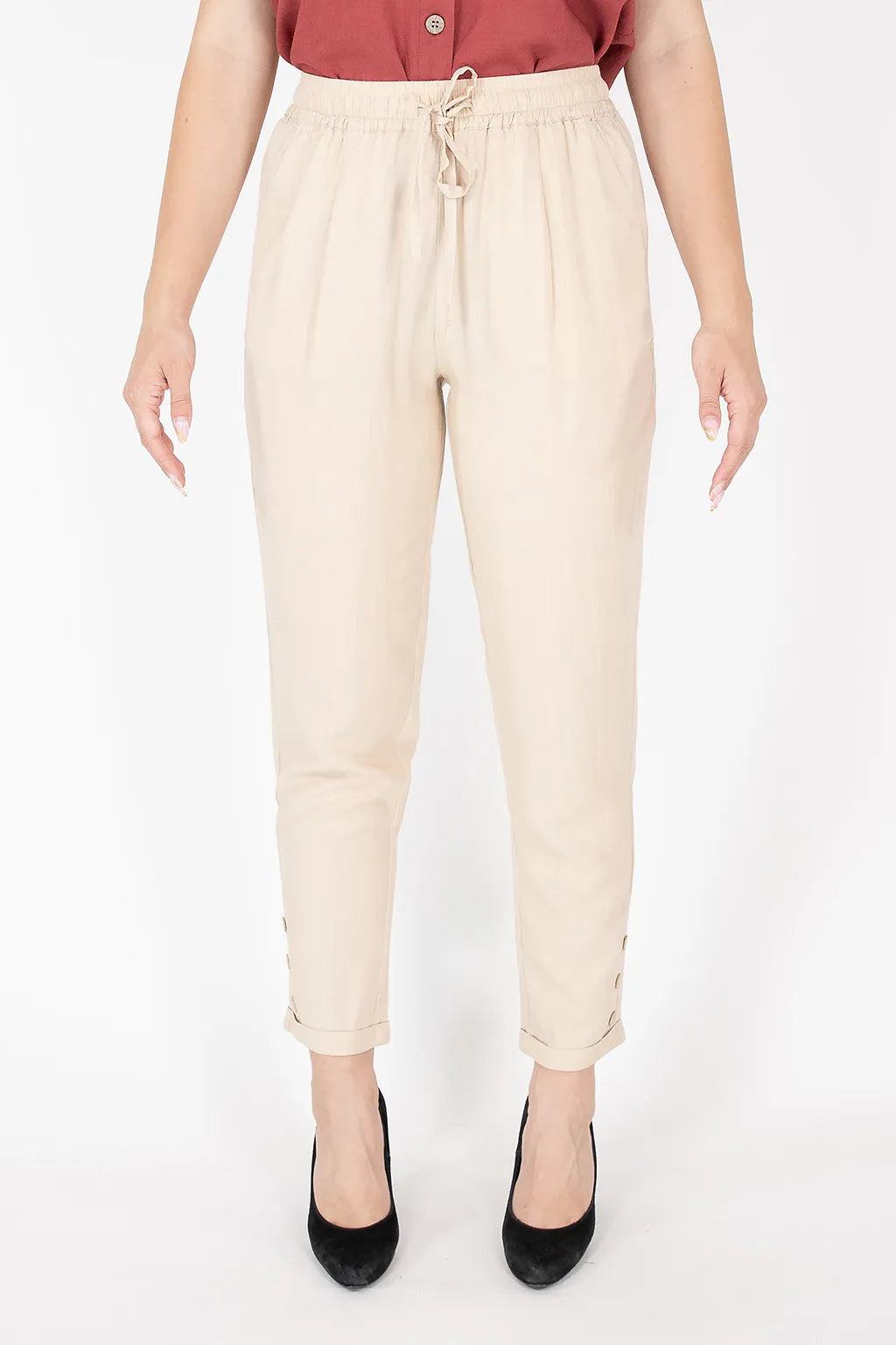 Pantalone Lungo con Elastico in Vita Brugi CG5U