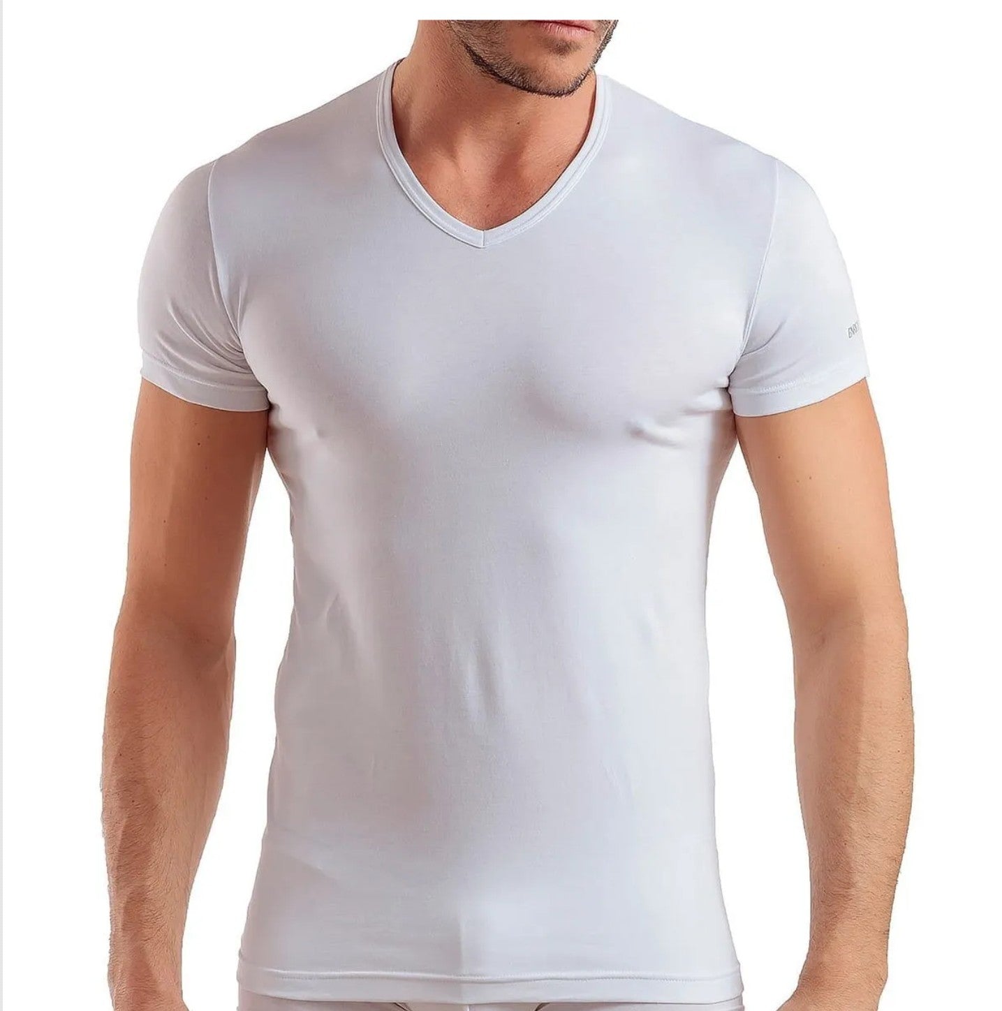 T-Shirt Scollo a "V" Enrico Coveri ET1001