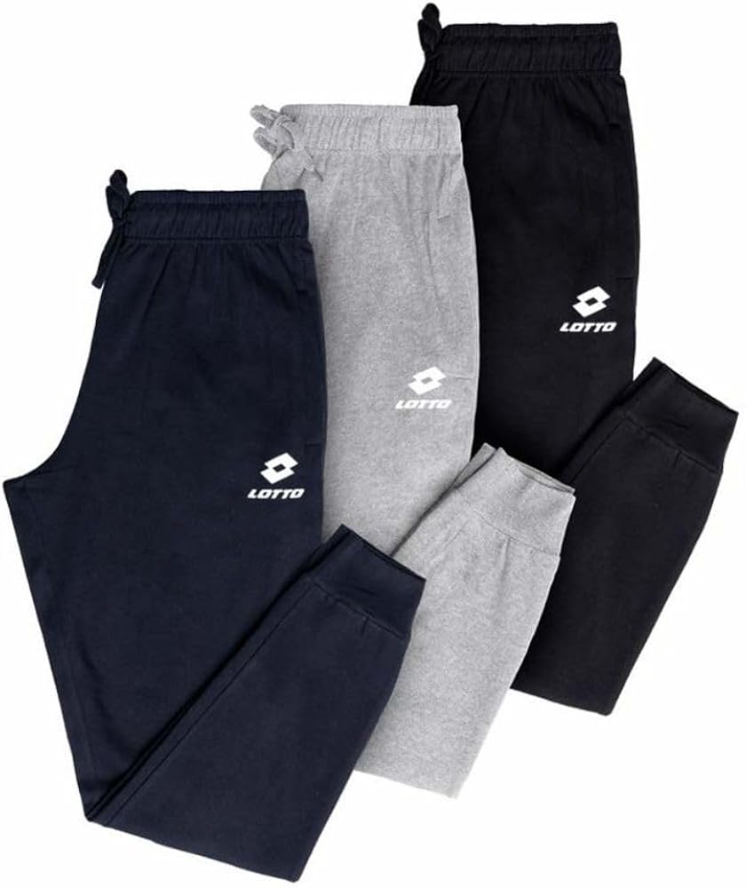 Pantaloni uomo felpati Lotto con polsino Cod. LA1105