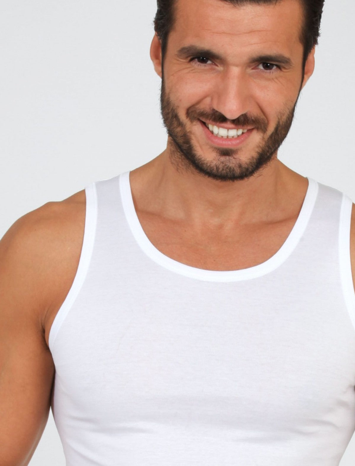 Canotta Spalla Larga in Filo di Scozia 5300