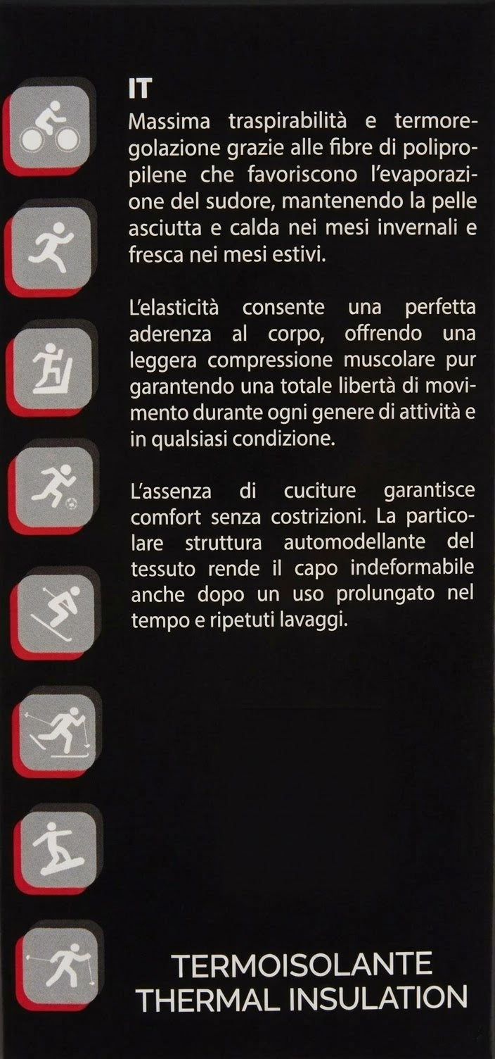 Intimo termico uomo Brugi senza cuciture R44T
