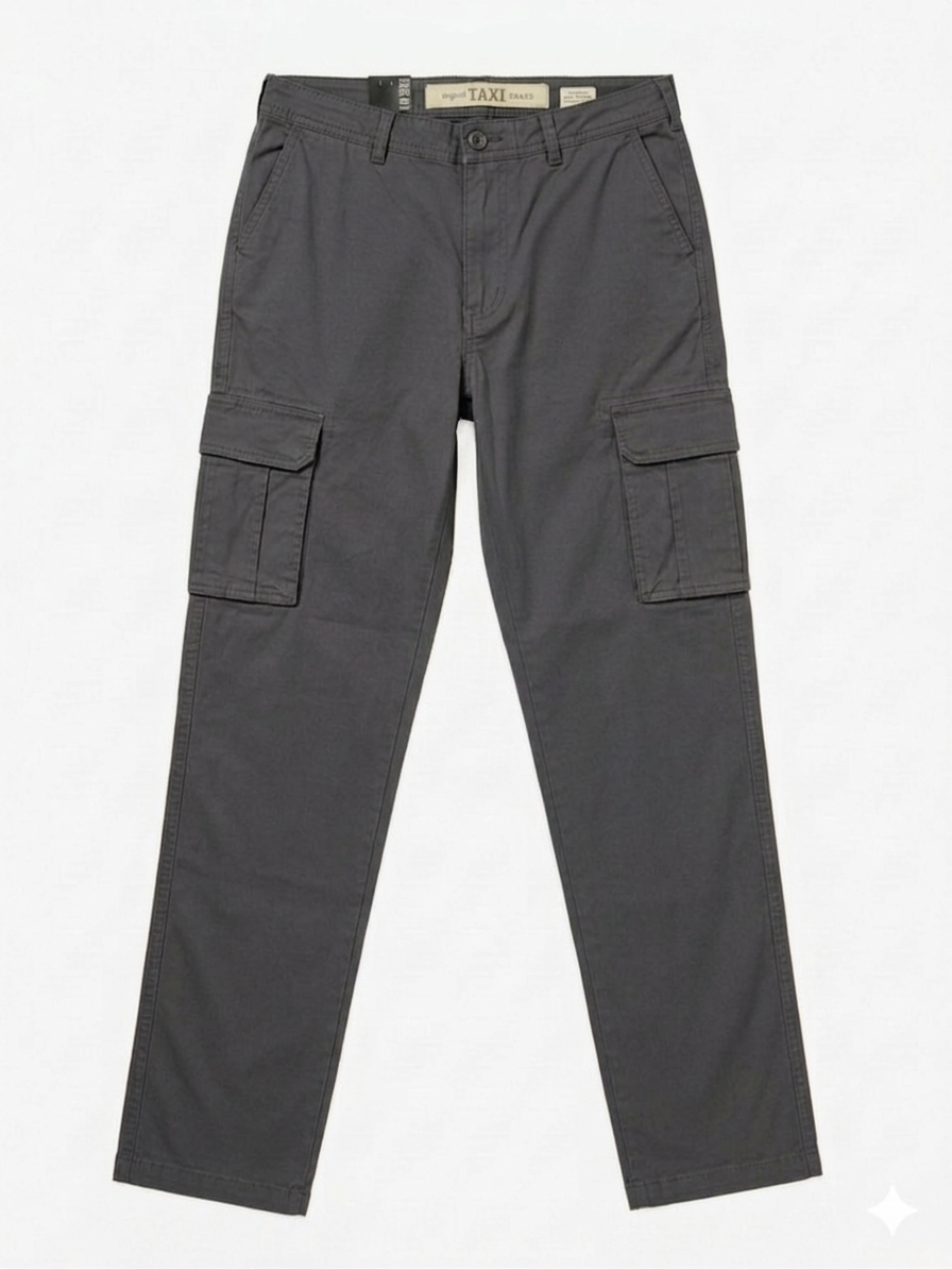 Pantaloni uomo cargo cotone